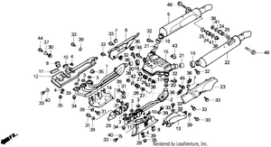 Exhaust Muffler Except Se Schematic