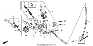 Front Brake Master Cylinder Schematic