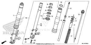 Front Fork Schematic