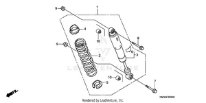 Rear Shock Absorber Schematic
