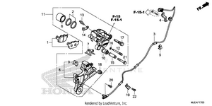 Rear Brake Caliper Schematic
