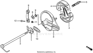 Rear Brake Panel Schematic