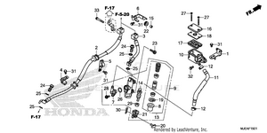 Rear Brake Master        Cylinder (2) Schematic