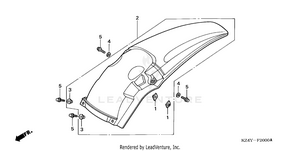 Rear Fender Schematic