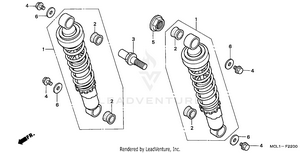 Rear Shock Absorber Schematic