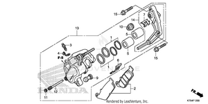 Front Brake Caliper (1) Schematic