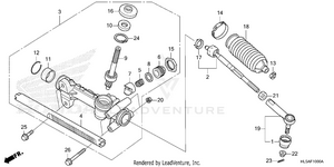 Steering Gear Box@tie Rod Schematic