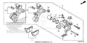 Rear Brake Caliper Schematic