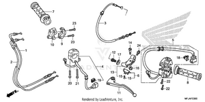 Handle Lever@switch@cable Schematic