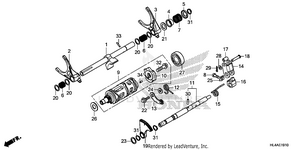 Gearshift Fork (sub      Transmission) Schematic