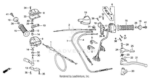 Handle Switch + Cables Schematic