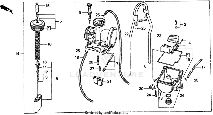 1998 Honda CR125R OEM Parts