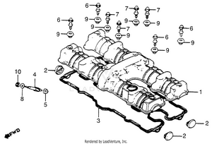 Cylinder Head Cover Schematic