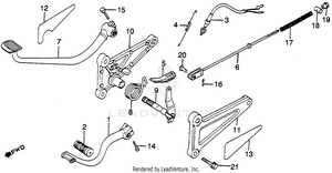 Shift Pedal + Brake Pedal Schematic