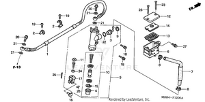 Rear Brake Master        @cylinder Schematic