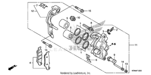 Front Brake Caliper Schematic