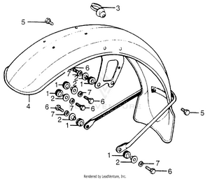 Front Fender Schematic