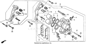 Front Brake Caliper Schematic