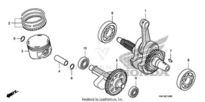 Crankshaft + Piston Schematic
