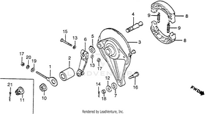 Rear Brake Panel Schematic