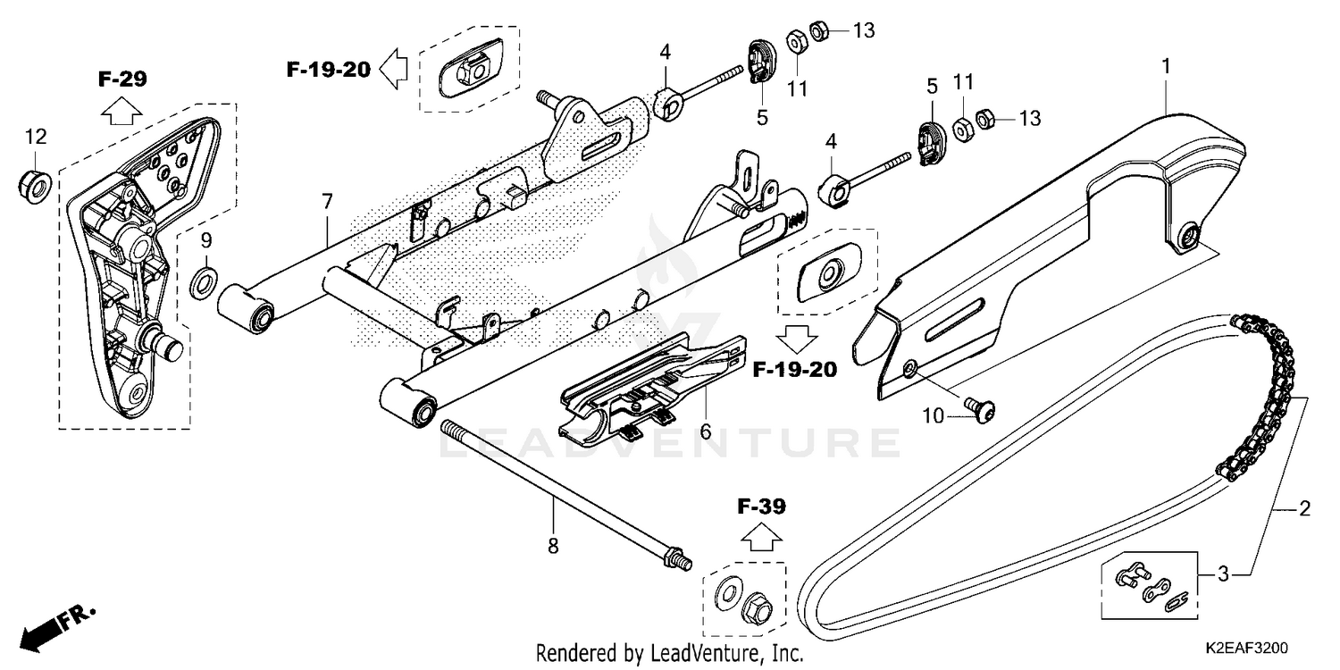 SWINGARM@CHAIN CASE
