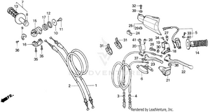 Handle Switch + Cables Schematic