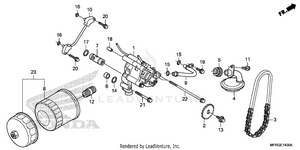 Oil Filter@oil Pump Schematic