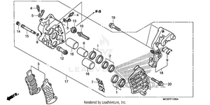 Right Front Brake Caliper(1) Schematic
