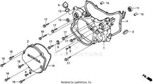 Right Crankcase Cover Schematic