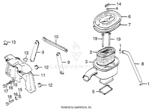 Air Cleaner + Shroud Schematic