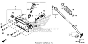 Steering Gear Box@tie Rod Schematic