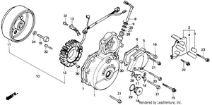 Left Crankcase Cover Schematic