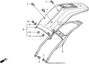 Rear Fender Schematic