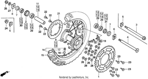 Rear Wheel 92-97 Schematic