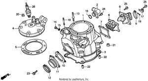 Cylinder Head 90-91 Schematic