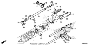 Gearshift Fork           (transmission) Schematic