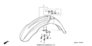 Front Fender Schematic