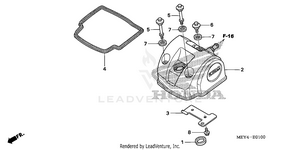 Cylinder Head Cover Schematic