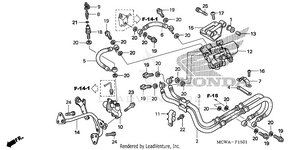 Rear Brake Hose (abs) Schematic