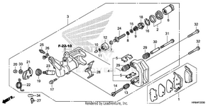 Rear Brake Caliper Schematic