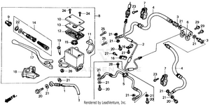 Front Brake Master Cylinder Schematic