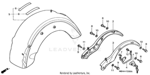 Rear Fender Schematic