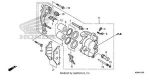 Front Brake Caliper Schematic