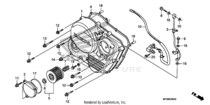 Right Crankcase Cover Schematic
