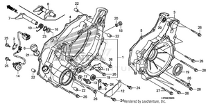 Rear Crankcase Cover Schematic