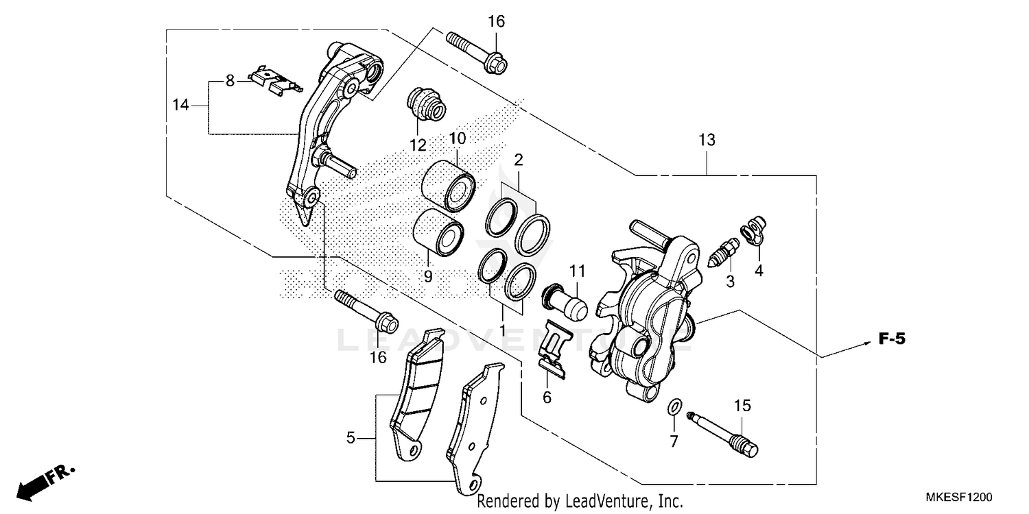 FRONT BRAKE CALIPER