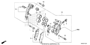 Front Brake Caliper Schematic