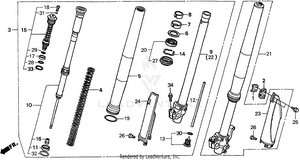 Front Fork 98-99 Schematic