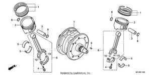 Crankshaft + Piston Schematic