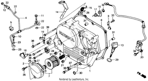 Right Crankcase Cover Schematic